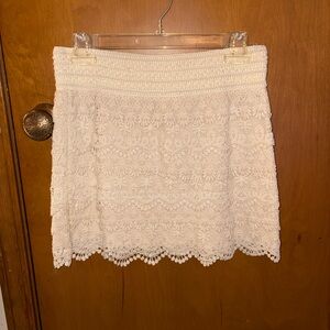 American Rag Cream Lace Skater Skirt